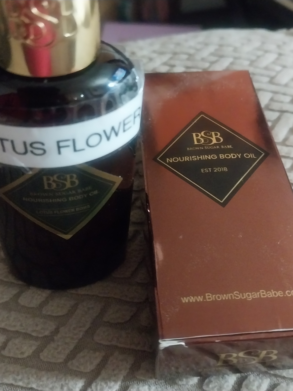 Brown Sugar Babe Lotus Flower Nourishing Body Oil - Brown
